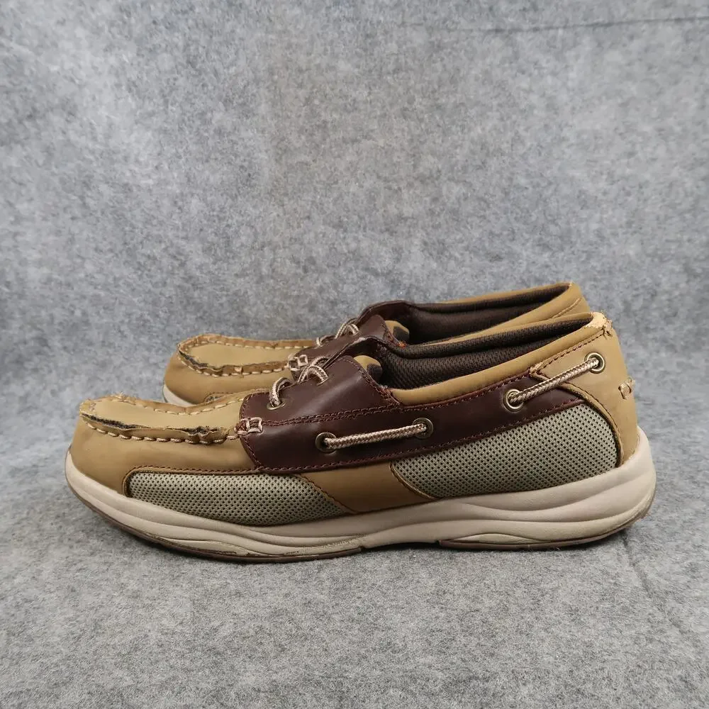 Dexter Shoes Mens 10W Boat Loafers Casual Moc Toe 2 Eye Sneaker Brown Comfort